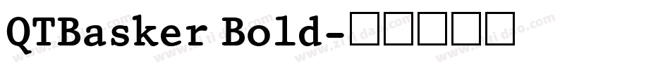 QTBasker Bold字体转换